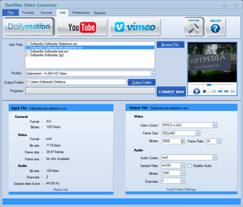 DAVIMAX Video Converter screenshot 3