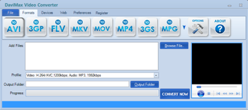 DAVIMAX Video Converter screenshot