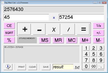 Day Maxi Calc screenshot