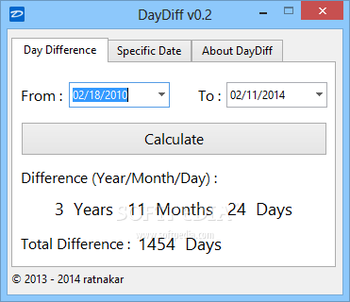 DayDiff screenshot