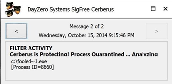 DayZero Systems SigFree Cerberus screenshot 4