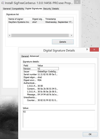 DayZero Systems SigFree Cerberus screenshot 5