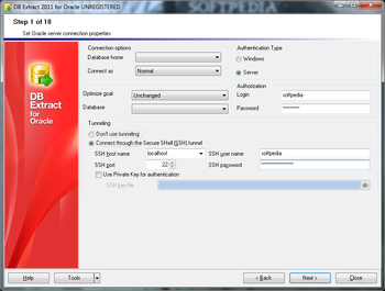 DB Extract 2011 for Oracle screenshot