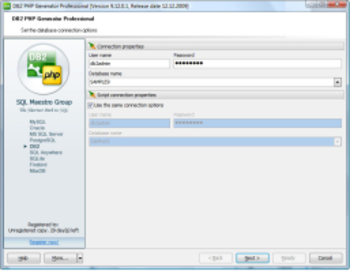 DB2 PHP Generator Professional screenshot
