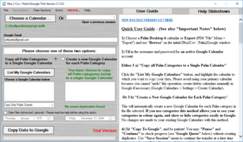 Dba 2 Csv / Palm2Google (formerly Dba2Csv) screenshot 2