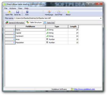 dBase viewer screenshot 2