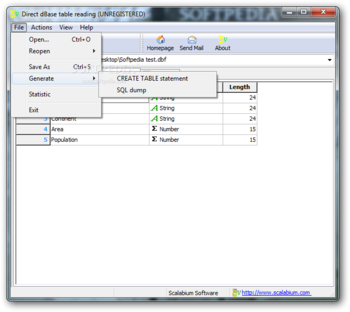 dBase viewer screenshot 3