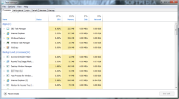 DBC Task Manager screenshot