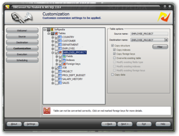 DBConvert for Firebird and MS SQL screenshot 3