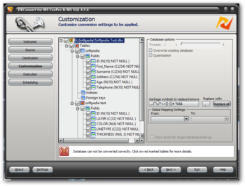 DBConvert for FoxPro & MSSQL screenshot 3