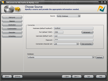 DBConvert for FoxPro & MySQL screenshot