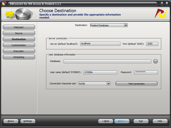 DBConvert for MS Access & Firebird screenshot 2