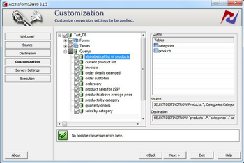 DBConvert for MS Access to PHP + MySQL screenshot 5