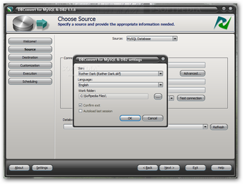 DBConvert for MySQL and DB2 screenshot 2