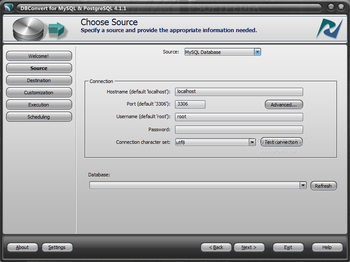 DBConvert for MySQL & PostgreSQL screenshot