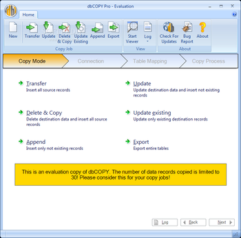 dbCOPY screenshot