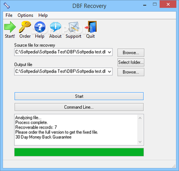 DBF Recovery screenshot