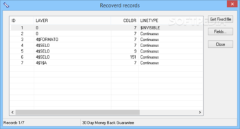 DBF Recovery screenshot 2