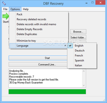 DBF Recovery screenshot 5