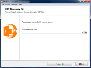DBF Recovery Kit screenshot