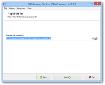 DBF Recovery Toolbox screenshot 3