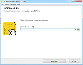 DBF Repair Kit screenshot