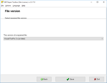 DBF Repair Toolbox screenshot 4