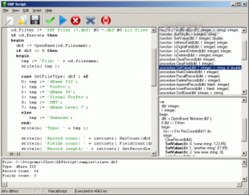 DBF Script screenshot 2