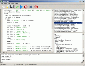 DBF Script screenshot 3