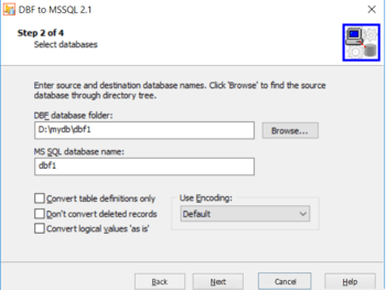 DBF to MSSQL screenshot 3