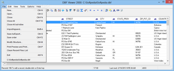 DBF Viewer 2000 screenshot 3