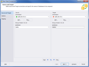 dbForge Data Compare for MySQL screenshot 2