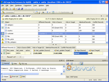 dbForge Data Compare for MySQL screenshot 3