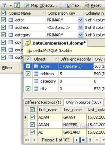dbForge Data Compare for MySQL screenshot 4