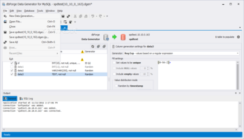 dbForge Data Generator for MySQL screenshot 4