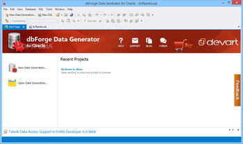 dbForge Data Generator for Oracle screenshot