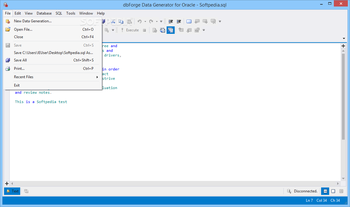 dbForge Data Generator for Oracle screenshot 2