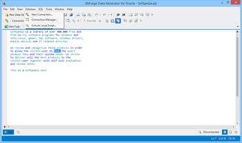 dbForge Data Generator for Oracle screenshot 4