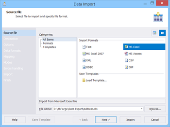 dbForge Data Pump for SQL Server screenshot