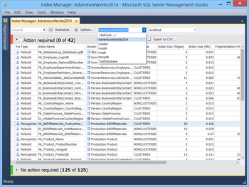 dbForge Index Manager for SQL Server screenshot