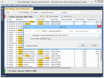 dbForge Index Manager for SQL Server screenshot 3