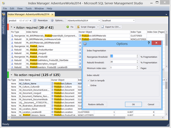 dbForge Index Manager for SQL Server screenshot 4