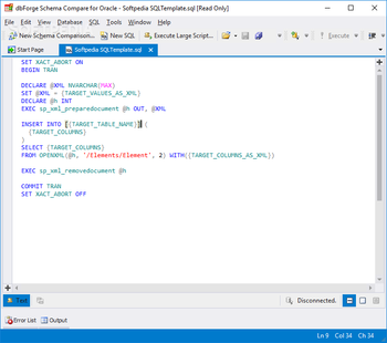 dbForge Schema Compare for Oracle screenshot