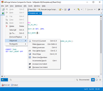 dbForge Schema Compare for Oracle screenshot 3
