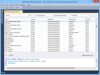 dbForge Search for SQL Server screenshot 4