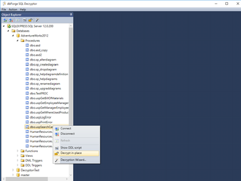 dbForge SQL Decryptor screenshot 4