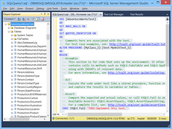 dbForge Unit Test for SQL Server screenshot 2
