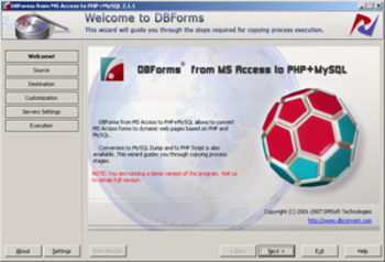 DBForms from MS Access to PHP + MySQL screenshot 2