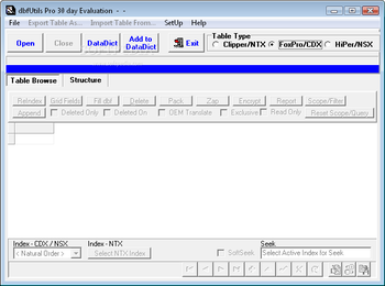 dbfUtils screenshot
