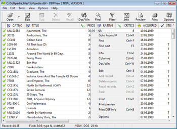DBFView screenshot